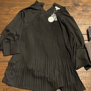 NWT Oddy long sleeve black blouse 1xl